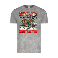 Cloud Rock Rockin Around The Christmas Tree Rodeo Vintage Tee - FaDigitalArtStudio