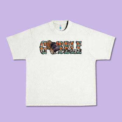 Gobble Thanksgiving Turkey Urban Heavy Tee Designed By Jasminsmagicworld
