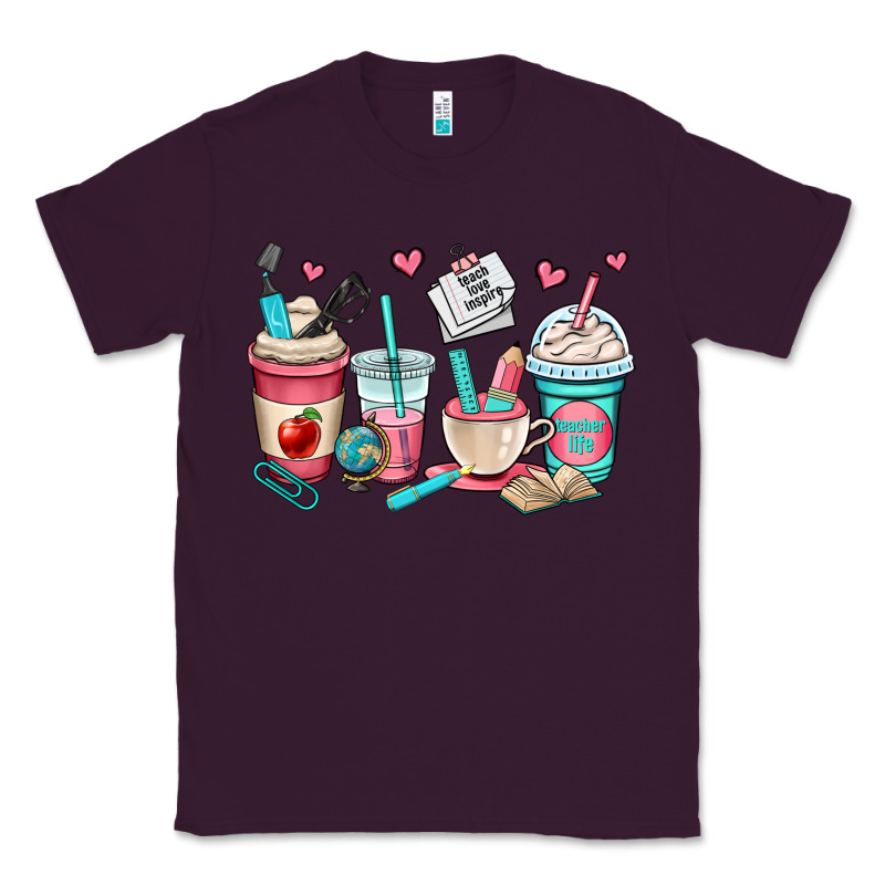 Teacher Coffee Cups Classic Tee by OliviaCreatesArt | Teevron