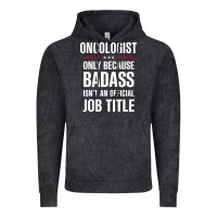 Vintage Black oncologist because badass isn't a job title cool gift Vintage Hoodie - DesigneFamous