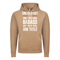 Vintage Coffee oncologist because badass isn't a job title cool gift Vintage Hoodie - DesigneFamous
