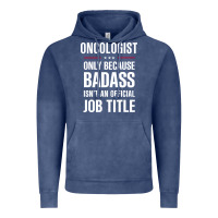 Vintage Denim oncologist because badass isn't a job title cool gift Vintage Hoodie - DesigneFamous