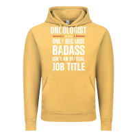 Vintage Mustard oncologist because badass isn't a job title cool gift Vintage Hoodie - DesigneFamous