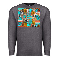 Charcoal Heather western nana Premium Sweatshirt - RanaPortraitStore