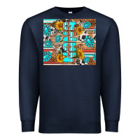 Navy western nana Premium Sweatshirt - RanaPortraitStore