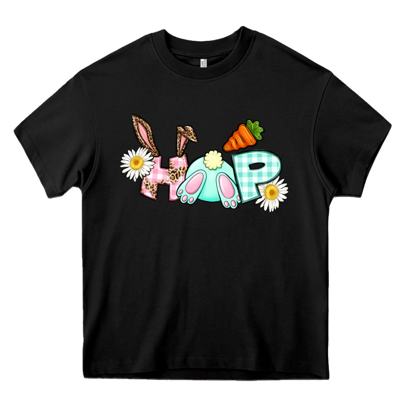 Hop Bunny Easter Day Heavy Core Tee by CowGirlArtShop | Teevron