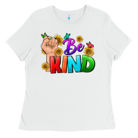 White Be Kind LGBTQ+ Ladies Tee - BundleAndBundleShop