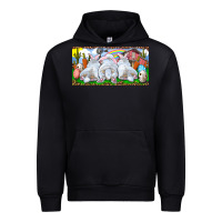 Black Easter Bunnies Urban Hoodie - RanaPortraitStore