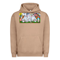 Pigment Burro Easter Bunnies Urban Hoodie - RanaPortraitStore