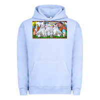 Pigment Grape Ice Easter Bunnies Urban Hoodie - RanaPortraitStore
