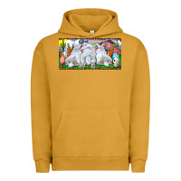 Pigment Peanut Butter Easter Bunnies Urban Hoodie - RanaPortraitStore