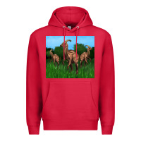Cardinal parasaurolophus Premium Hoodie - Artiststas