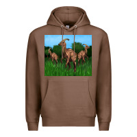 Chestnut parasaurolophus Premium Hoodie - Artiststas