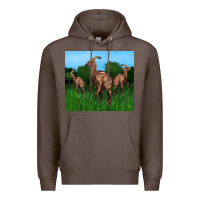 Coffee parasaurolophus Premium Hoodie - Artiststas