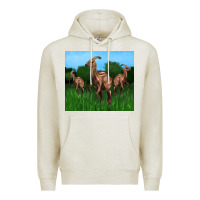 Oatmeal Heather parasaurolophus Premium Hoodie - Artiststas