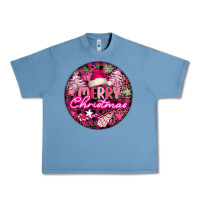 Pebble Blue pink merry christmas Urban Heavy Tee - FaDigitalArtStudio