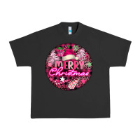 Pigment Black pink merry christmas Urban Heavy Tee - FaDigitalArtStudio