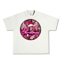 Pistachio pink merry christmas Urban Heavy Tee - FaDigitalArtStudio