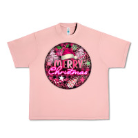 Salmon pink merry christmas Urban Heavy Tee - FaDigitalArtStudio