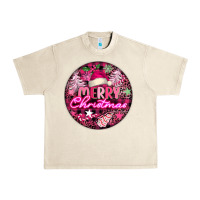 Sandshell pink merry christmas Urban Heavy Tee - FaDigitalArtStudio