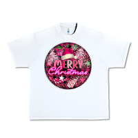 White pink merry christmas Urban Heavy Tee - FaDigitalArtStudio