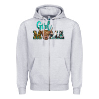 Heather Grey girl mama Zipper Hoodie - JahusDesignShop