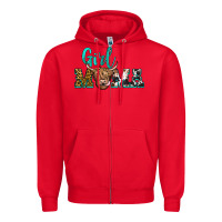 Red girl mama Zipper Hoodie - JahusDesignShop