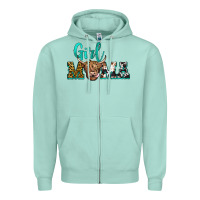 Seafoam girl mama Zipper Hoodie - JahusDesignShop