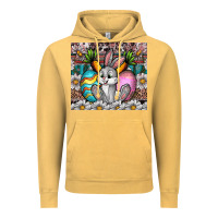 Vintage Mustard easter Vintage Hoodie - CowhideDigitalArt