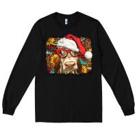 Black Christmas Cow Long Sleeve Tee - LillyAllenDesigns