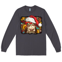 Smoke Christmas Cow Long Sleeve Tee - LillyAllenDesigns