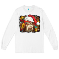 White Christmas Cow Long Sleeve Tee - LillyAllenDesigns
