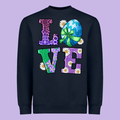 Easter Love Egg Heavyweight Sweatshirt Designed By Ranaportraitstore