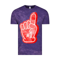 Cloud Purple number one foam finger Vintage Tee - FaDigitalArtStudio