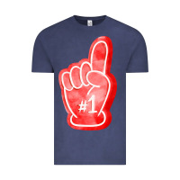 Vintage Denim number one foam finger Vintage Tee - FaDigitalArtStudio