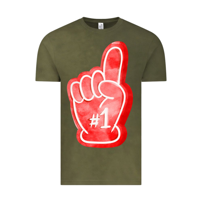 Number One Foam Finger Vintage Tee by FaDigitalArtStudio | Teevron