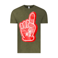 Vintage Olive number one foam finger Vintage Tee - FaDigitalArtStudio