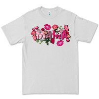 Dove Grey Valentine's Day mama Premium Tee - FaDigitalArtStudio