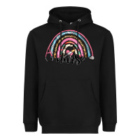 Black western nurse rainbow Heavyweight Hoodie - RanaPortraitStore