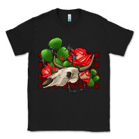 Black bullskull rose and cactus olivia Classic Tee - OliviaCreatesArt
