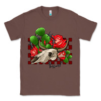 Chestnut bullskull rose and cactus olivia Classic Tee - OliviaCreatesArt