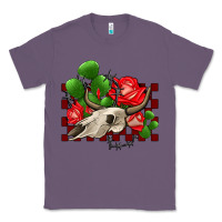 Lavender bullskull rose and cactus olivia Classic Tee - OliviaCreatesArt