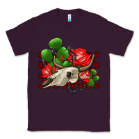 Plum bullskull rose and cactus olivia Classic Tee - OliviaCreatesArt