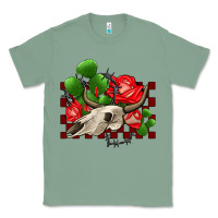 Sage bullskull rose and cactus olivia Classic Tee - OliviaCreatesArt
