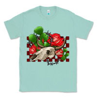 Seafoam bullskull rose and cactus olivia Classic Tee - OliviaCreatesArt