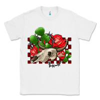 White bullskull rose and cactus olivia Classic Tee - OliviaCreatesArt