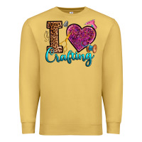 Antique Gold i love crafting Premium Sweatshirt - RanaPortraitStore