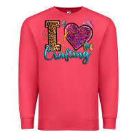 Cardinal i love crafting Premium Sweatshirt - RanaPortraitStore