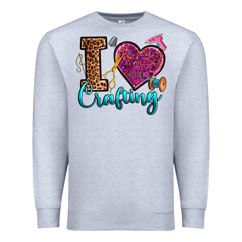 I Love Crafting Premium Sweatshirt by RanaPortraitStore | Teevron