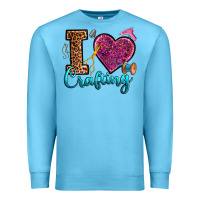 Ocean Blue i love crafting Premium Sweatshirt - RanaPortraitStore